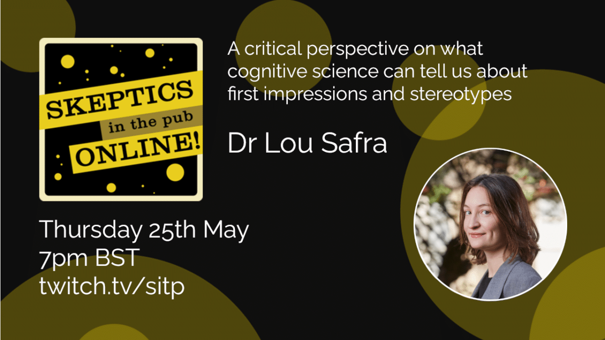 A critical perspective on what cognitive science can tell us about first impressions and stereotypes - Dr Lou Safra