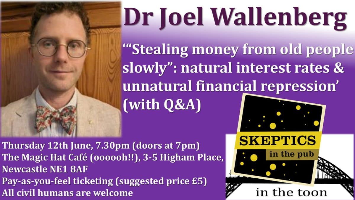 Dr Joel Wallenberg, “Stealing money from old people slowly” + Q&A