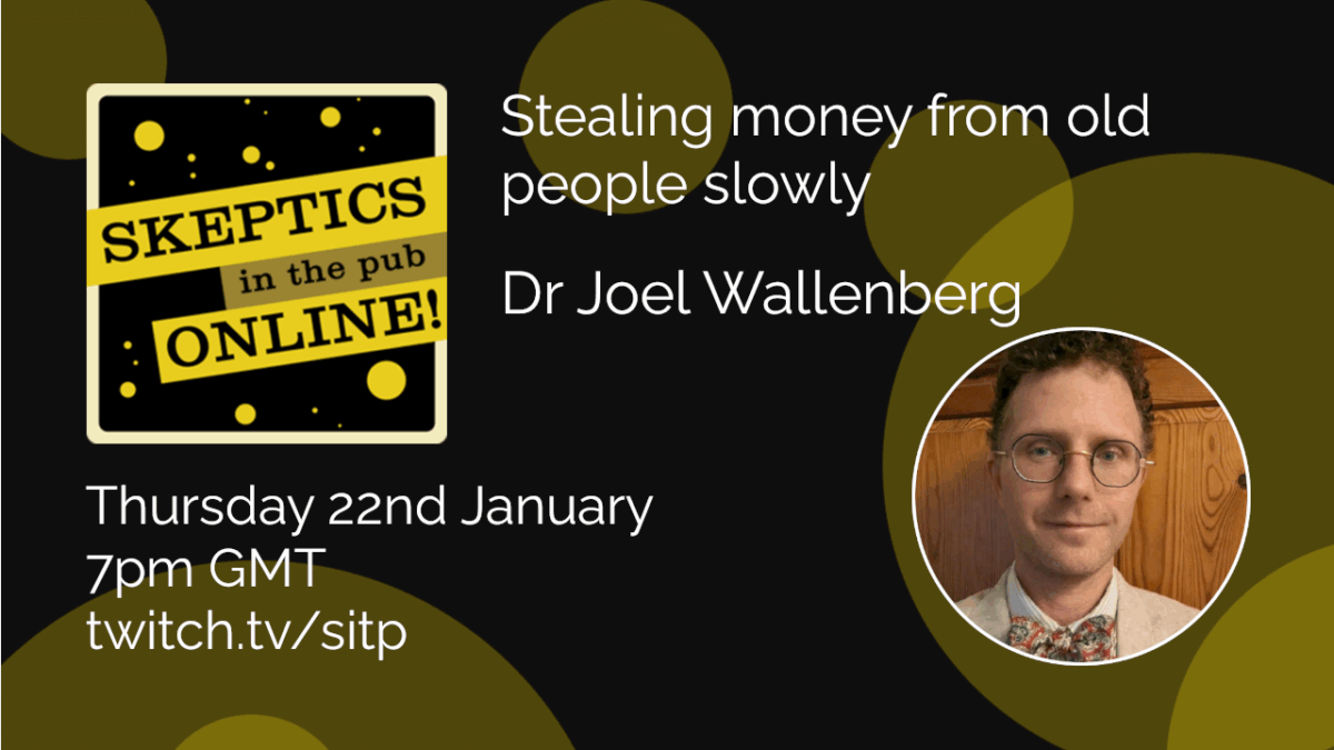 Stealing money from old people slowly - Dr Joel Wallenberg